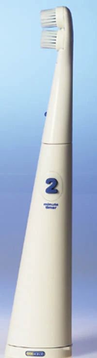 Oralwave 2-Minuten 2winSpin Batteriezahnbürste. Packung mit 6 Bürsten.