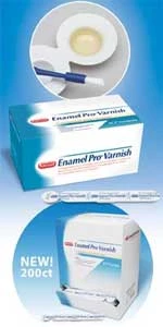 Barniz de esmalte Pro con ACP (Fosfato de Calcio Amorfo), sabor chicle.