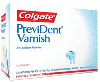 Prevident Colgate 5% sodium fluoride varnish, box of 50 unit dose treatments