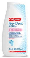 Prevident Colgate 5000 Sensitive, 1,1% Fluoreto de Sódio, sabor menta suave. Prevident Colgate 5000 Sensitive, 1,1% Fluoreto de Sódio, sabor menta suave.