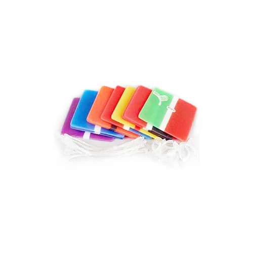 ProForm Tri-Color Mundschutzlaminat - Lila/Weiß/Lila, 12/Stück. 12,7 cm x 12,7 cm