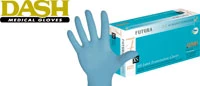 Futura Latex glove: Medium 100/bx, Non-Sterile, Powder-Free, pH balanced