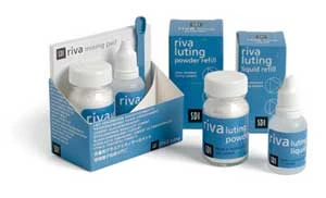 Relleno de líquido Riva Luting - Cemento de ionómero de vidrio: 25 g (24.3 mL) líquido.