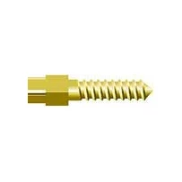 Screw Posts Golden plated Cylindrical Cross Head Refill L1, lead free alloy, 12