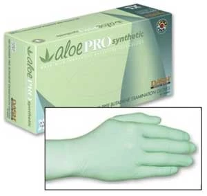Guantes de examen sintéticos AloePro: MEDIANO 100/Caja. Sin polvo, texturizados, interiores. Guantes de examen sintéticos AloePro: MEDIANO 100/Caja. Sin polvo, texturizados, interiores.