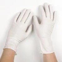 Guantes de examen de nitrilo Aurelia: No estériles, sin polvo, texturizados, blancos, caja.