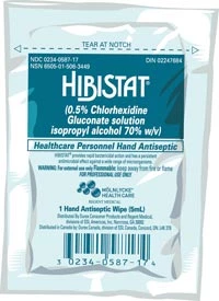 HibiStat Salviette, 70% Alcol Isopropilico, 0,5% Clorexidina Gluconato, 5 mL