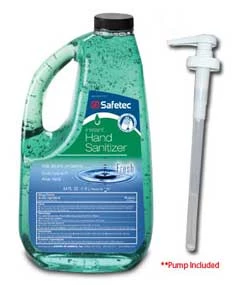 Safetec Desinfectante Instantáneo para Manos a.b.h.c. - Aroma Fresco, 64 oz. Con Alcohol