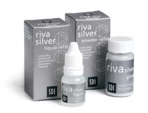 Riva Silver Flüssigkeitsnachfüllung - Silberlegierungsverstärkter Glasionomer-Restaurationswerkstoff