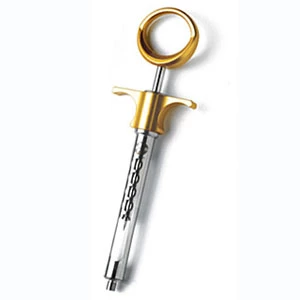Jeringa aspirante Septodont estándar, bronce (color dorado), ligera.