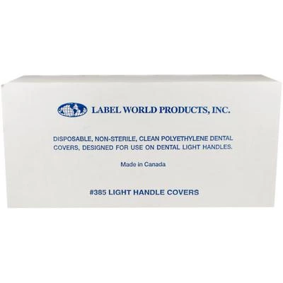 Label World Products Light Handle Cover, 3.25" x 8", Clear, box of 1000 covers