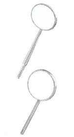 Espejo de cono de superficie frontal Miltex Union Broach #4, Indian Head.