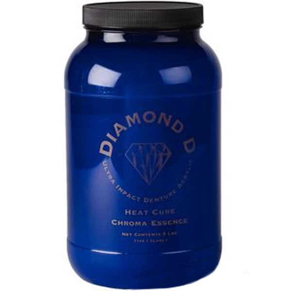 Acrilico per protesi Diamond D, polvere leggera, cura a caldo, solo 5 libbre.