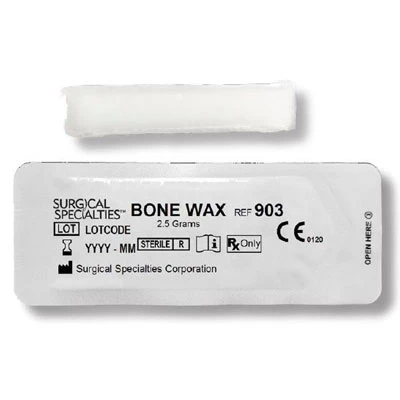 Look White Bone Wax, 12 - 2,5 g unità di cera. Controlla il sanguinamento sulle ossa.