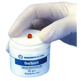 One Touch Strawberry Topical Anesthetic Gel (18% Benzocaine, 2% Tetracaine). 30 One Touch Strawberry Topical Anesthetic Gel (18% Benzocaine, 2% Tetracaine). 30