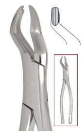 Nordent #53L upper 1st and 2nd molar-left with bayonet pattern surgical Forceps