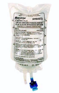 Baxter Lidocaine Hydrochloride 0.4% and Dextrose 5% Injection, USP. 2g Viaflex