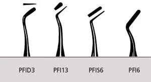 Amerikanische Zahnarztinstrumente PFIS-6 Filz-Doppelseitiges Kompositinstrument