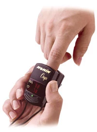 Oxímetro de pulso de dedo Nonin Medical Onyx 9500, muy pequeño, autónomo.