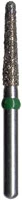 Midwest FG #856L.014 Medium Grit, Long Round End Taper Diamond Bur. Package