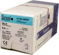 Шовный материал Sharpoint 4/0 18" Polysyn FA неокрашенный, плетеный, рассасывающийся с высокой точностью.