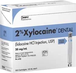 Xylocaína Lidocaína 2% Sin Vasoconstrictor Anestésico Local, Paquete de 100