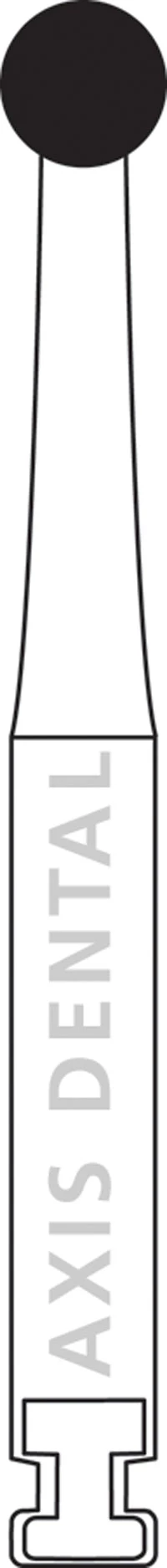 NTI RA #8 Round Carbide Bur for slow speed latch, pack of 5 burs