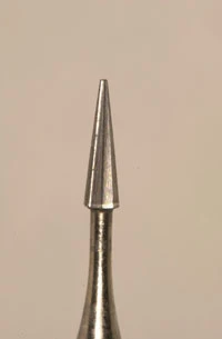 Prisma Burs FG #T-4, Bur de acabado de 12 hojas. Paquete de 5 fresas.