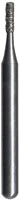 Midwest FG #556D.009 Medium Grit, Flat End Cylinder Diamond Bur. Package of 5
