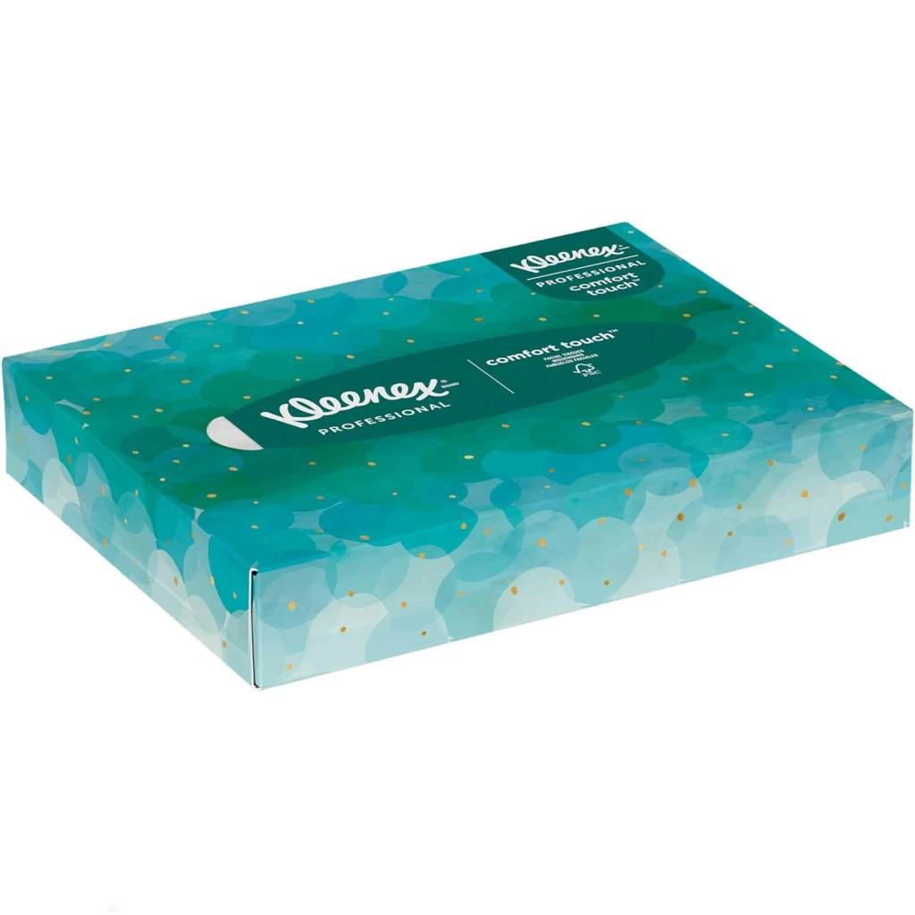 Kleenex Junior Facial Tissue, 2-Ply, 8.4" x 5.8" White, Flat Box, 40 Tissues