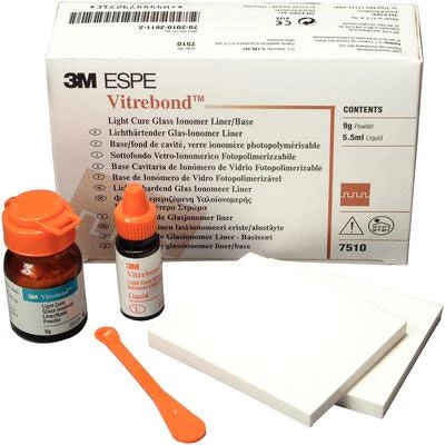Vitrebond EZ Kit - Light-Cure Glass Ionomer Liner/Base - 4.5 Gm. Powder, 2.75