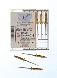 K3 Rotary Files #50, 30 mm, .06 Nickel-Titanium Rotary File. Package of 6 Files
