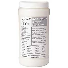 Jet Tooth Shade #OM2 - 25 lb Drum of Powder Only, Self-Cure Acrylic Resin