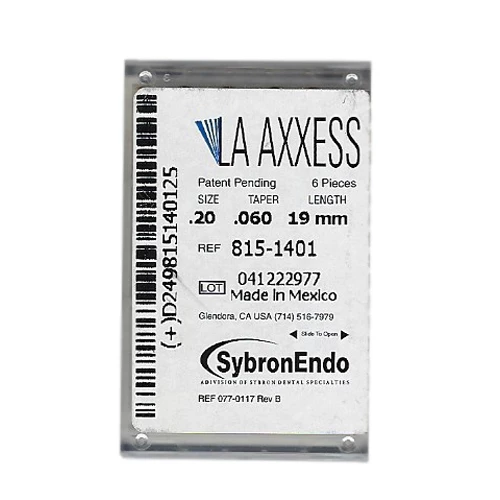 LA Axxess #1 LASS SMALL .20 Tip/.06 Taper Bur, Package of 6 Burs