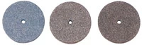 Ruedas de pulido de goma Keystone Super, 100/unid, dureza superior, gris oscuro, 7/8 x