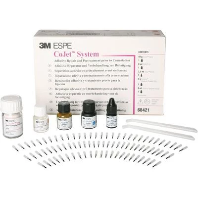 Kit de introducción del sistema CoJet: 3 botellas de 40 g de arena, 2 botellas de 5 g de opacadores Sinfony.