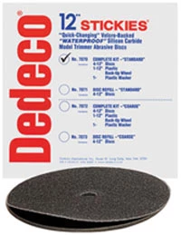 Stickies 12" Velcro-befestigte Modell-Trimmer-Scheibe, Standard - 50er Körnung Kit. Verpackung