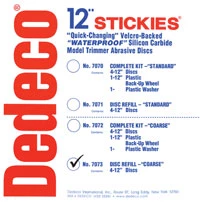 Disco de Corte Stickies 12" com Velcro, Modelo Grosso - 36-grit. Pacote com 4 unidades.