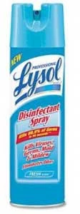 Spray desinfectante Lysol, aroma fresco, efectivo contra el VIH-1 (virus del SIDA).