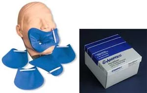 HandiDam Pre-Framed Latex Rubber Dam, Blue Medium. Package of 100 Dams
