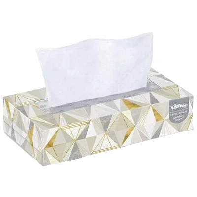 Kleenex Facial Tissue, blanco, 125 hojas por caja, caja de 12 cajas.