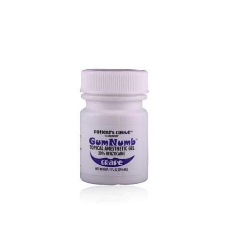 Gumnumb Grape Topical Anesthetic Gel (Benzocaine 20%), 1 oz. Jar