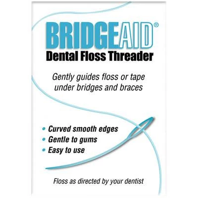 BridgeAid enhebrador de hilo dental, 1000 por caja.