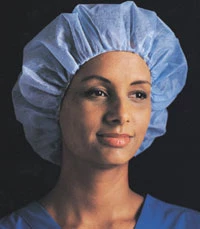 Шапочки Буссе Рейон Буаф 21" синие, упаковка 100 штук