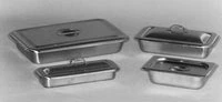 Max Weiss & Sons Stainless Steel Instrument Tray with Cover. 8-1/2" x 5" x