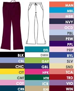 Pantalones de scrubs Everyday Scrub Dickies - Manzana Verde - Pierna acampanada