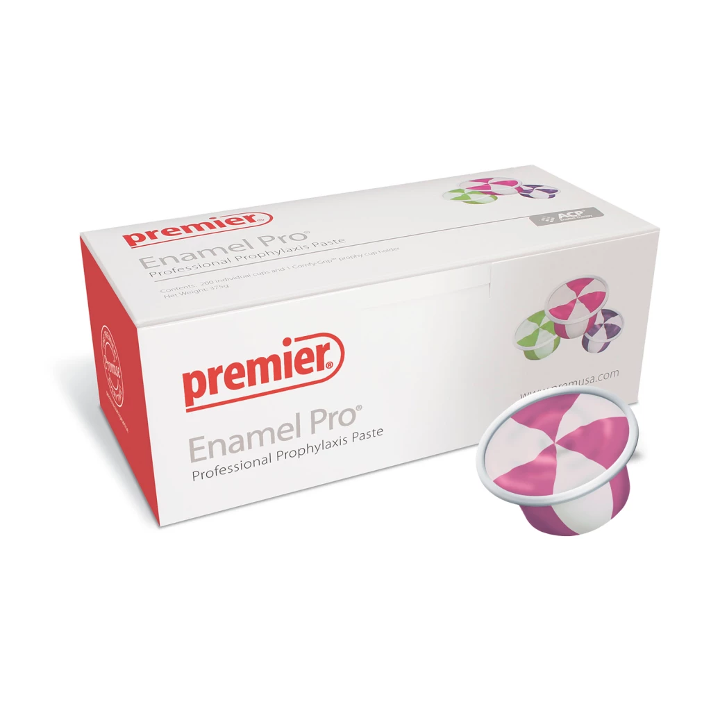 Pasta profiláctica Enamel Pro de burbujas medianas sabor chicle con flúor y ACP.