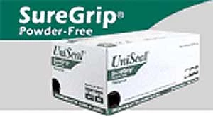 Guante de látex UniSeal SureGrip: X-Grande, sin polvo, texturizado Sure-Grip 1000/Cs