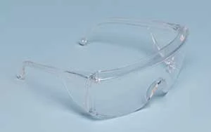 Defiende las gafas protectoras claras, la lente de una sola pieza está hecha de un material de alto impacto.
