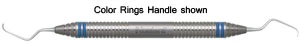 Curette Gracey a doppia estremità con lama mini a lungo stelo Nordent #7/8 con standard.